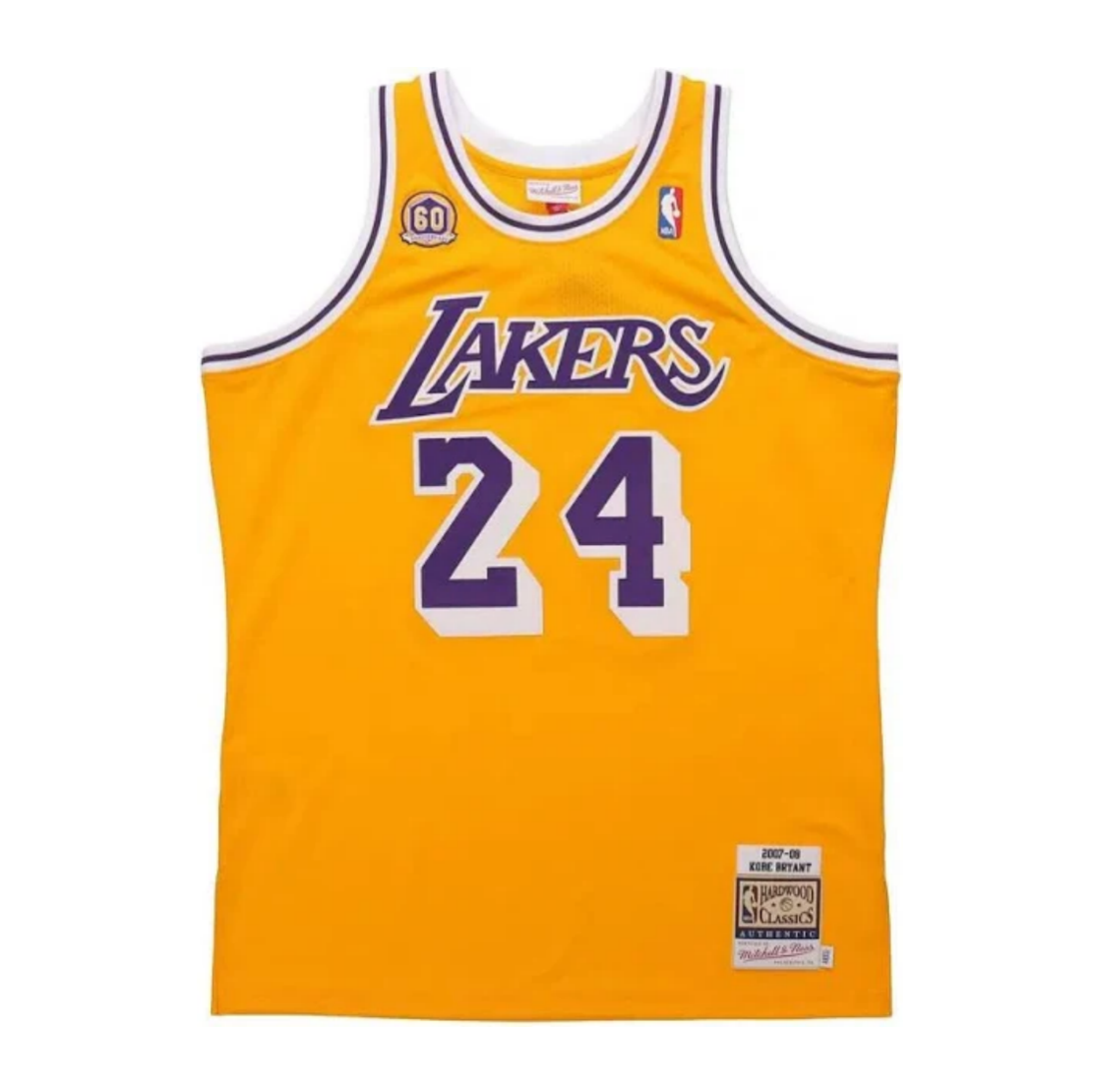 Kobe Bryant Yellow Jersey 60-Year Anniversary Version Jersey