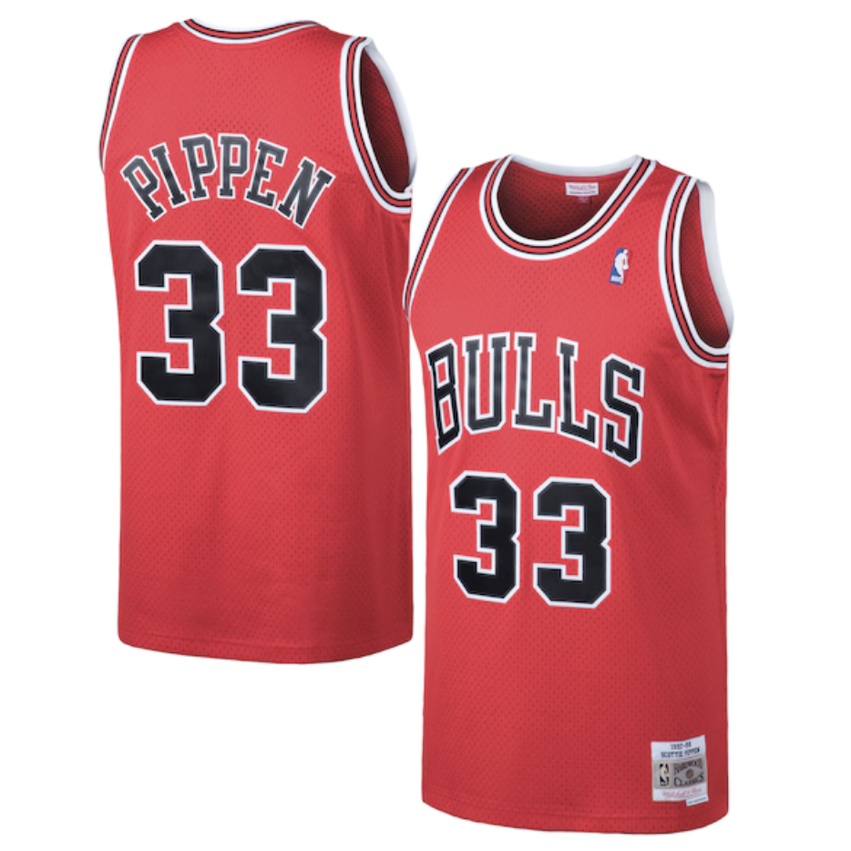 Scottie Pippen Red Jersey