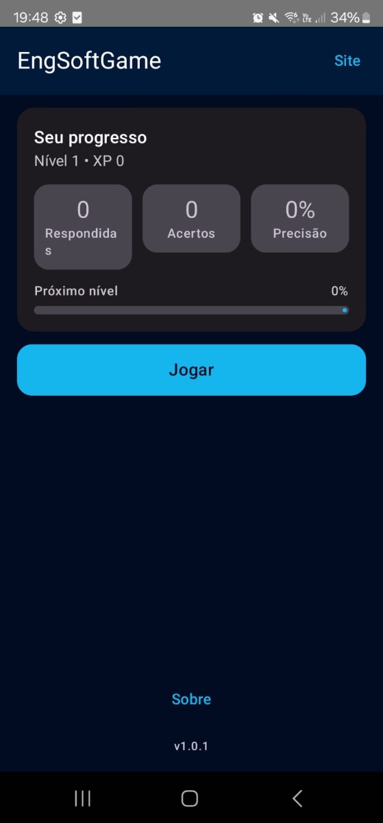 Tela de Progresso do EngSoftGame