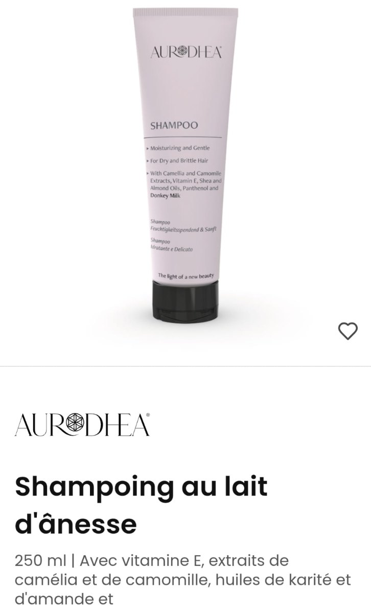 Shampoing au lait d'ânesse
