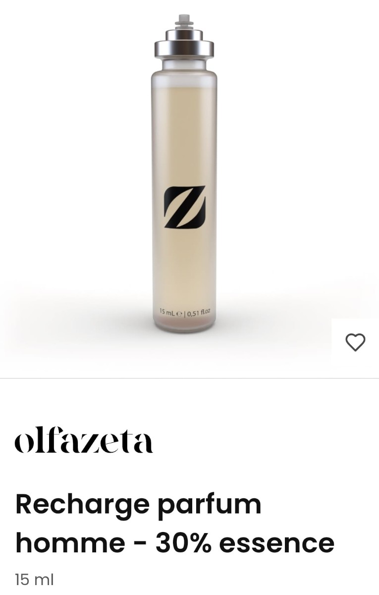 Recharge parfum homme - 30% essence