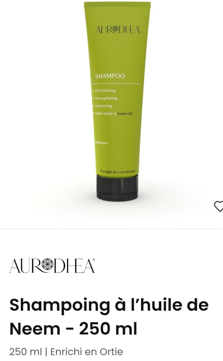 Shampoing à l'huile de Neem