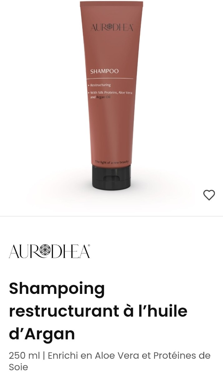 Shampoing restructurant à l'huile d'Argan
