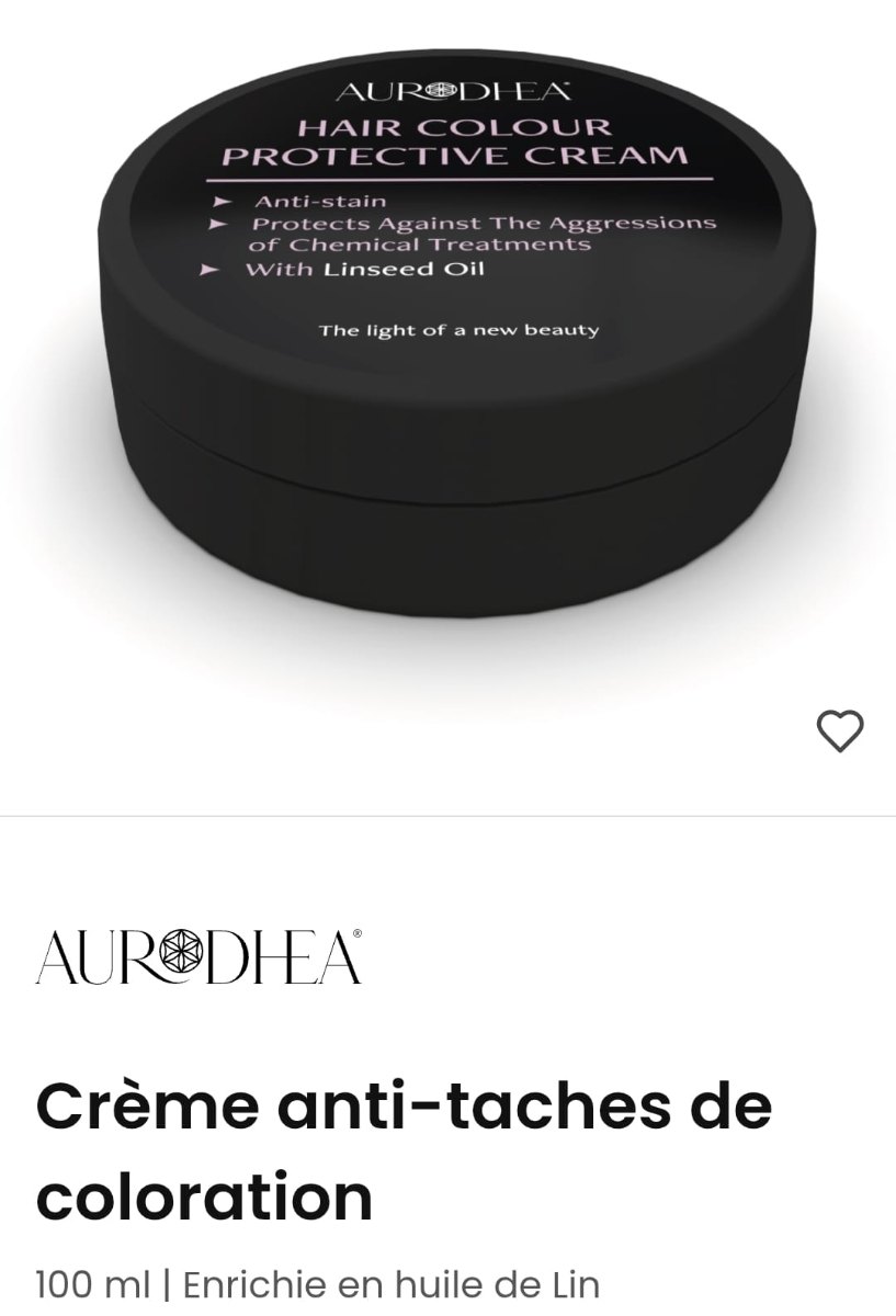 Crème anti-taches de coloration