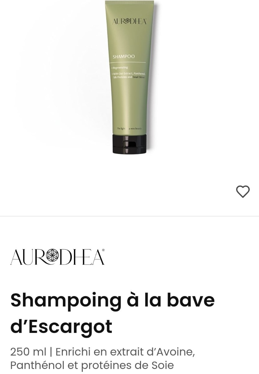 Shampooing à la bave d'Escargot