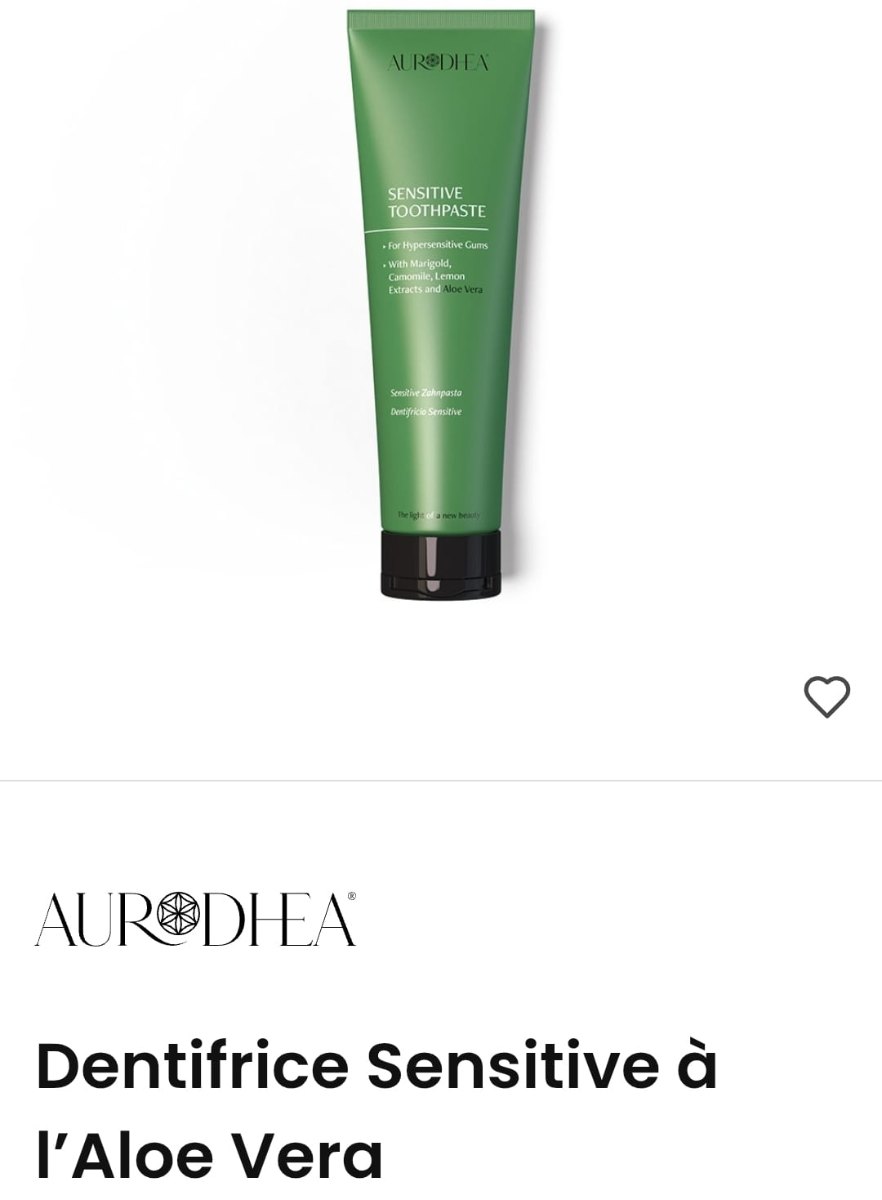 Dentifrice Sensitive à l'Aloe Vera