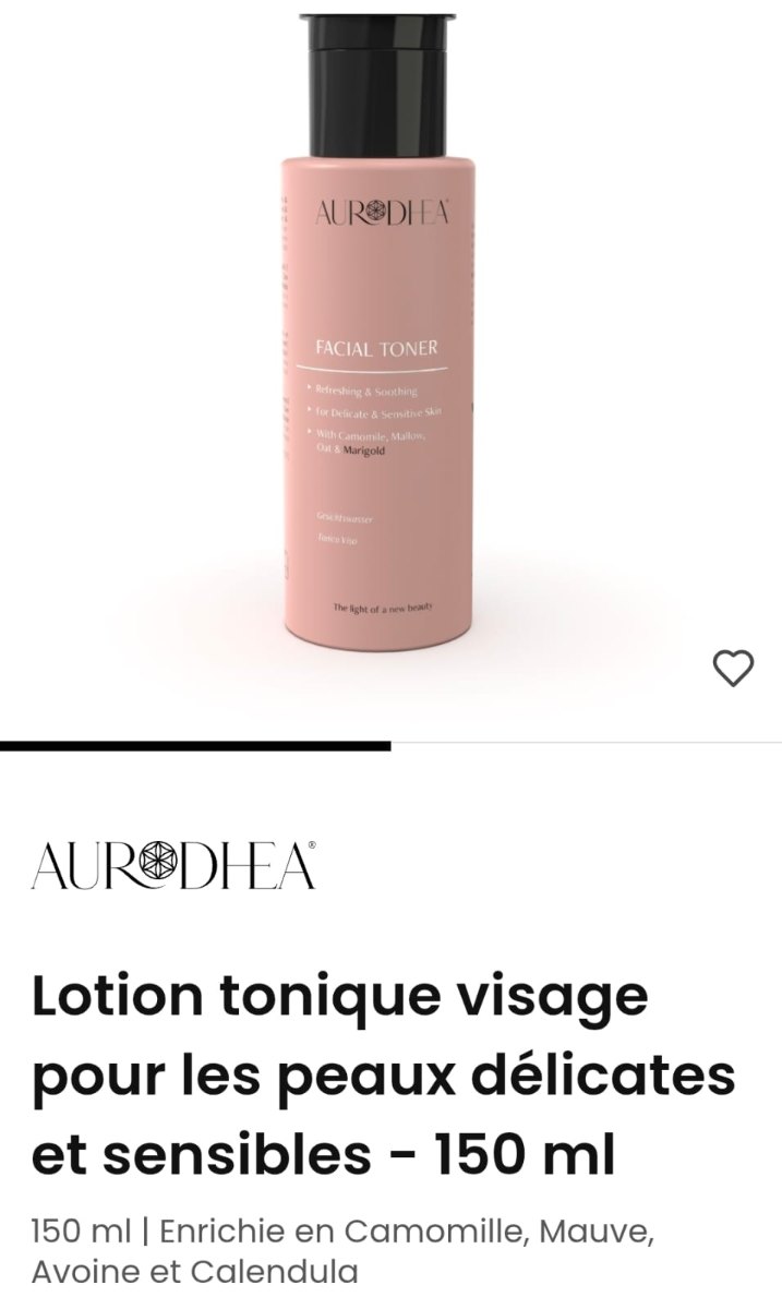 Lotion tonique visage pour les peaux délicates et sensibles - 150 ml