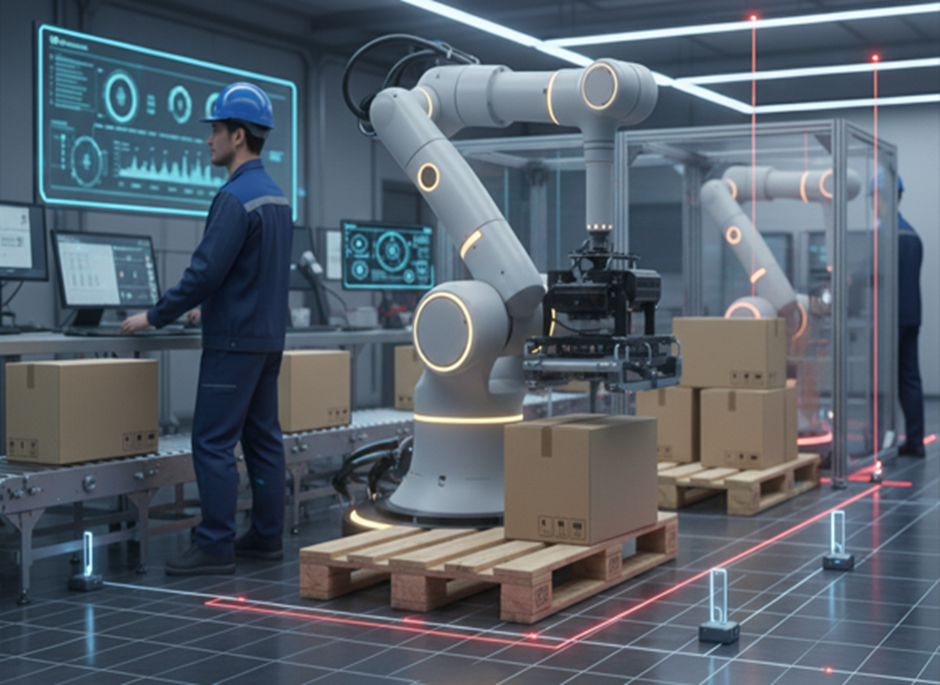 協働ロボットの安全センサー