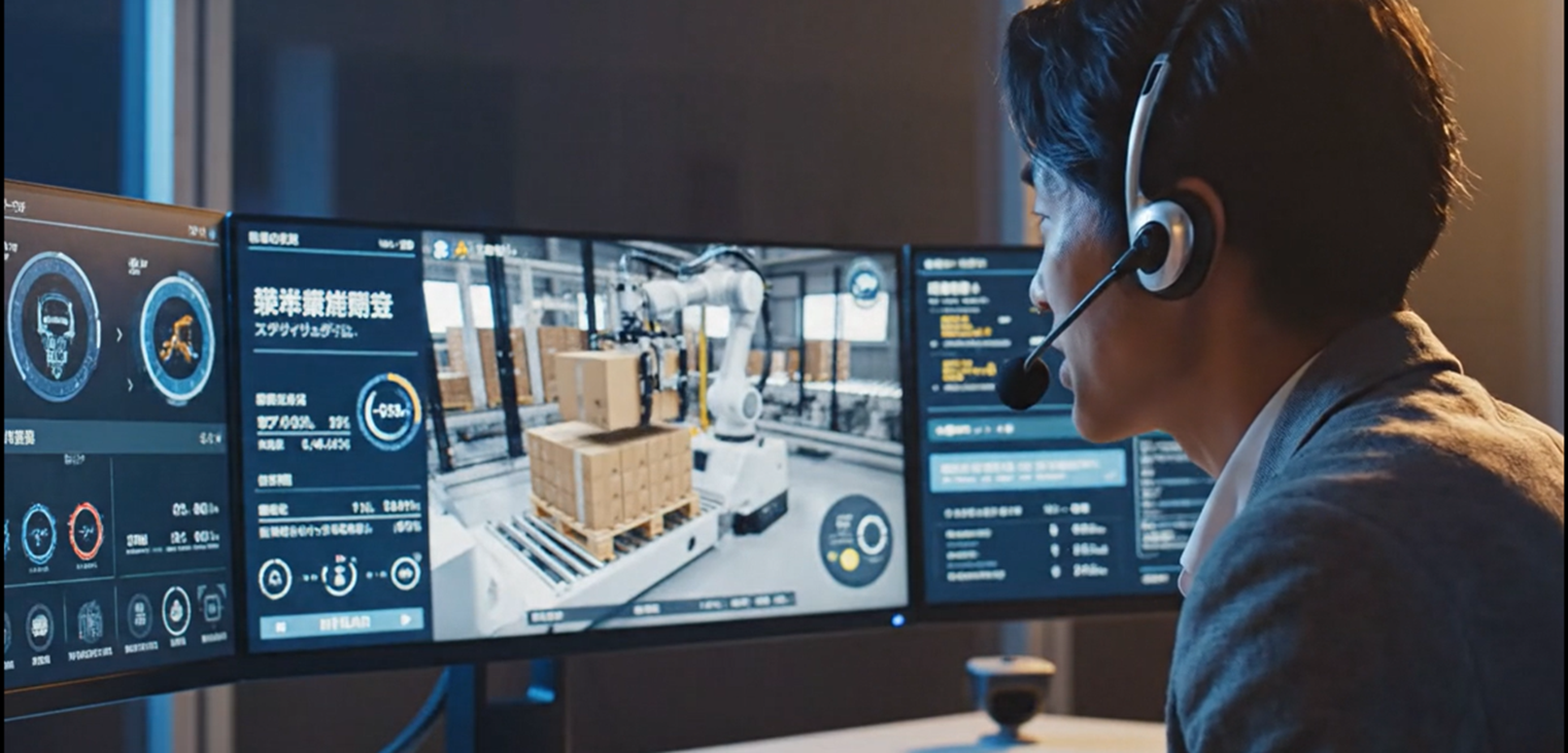 監視カメラが協働ロボットを監視