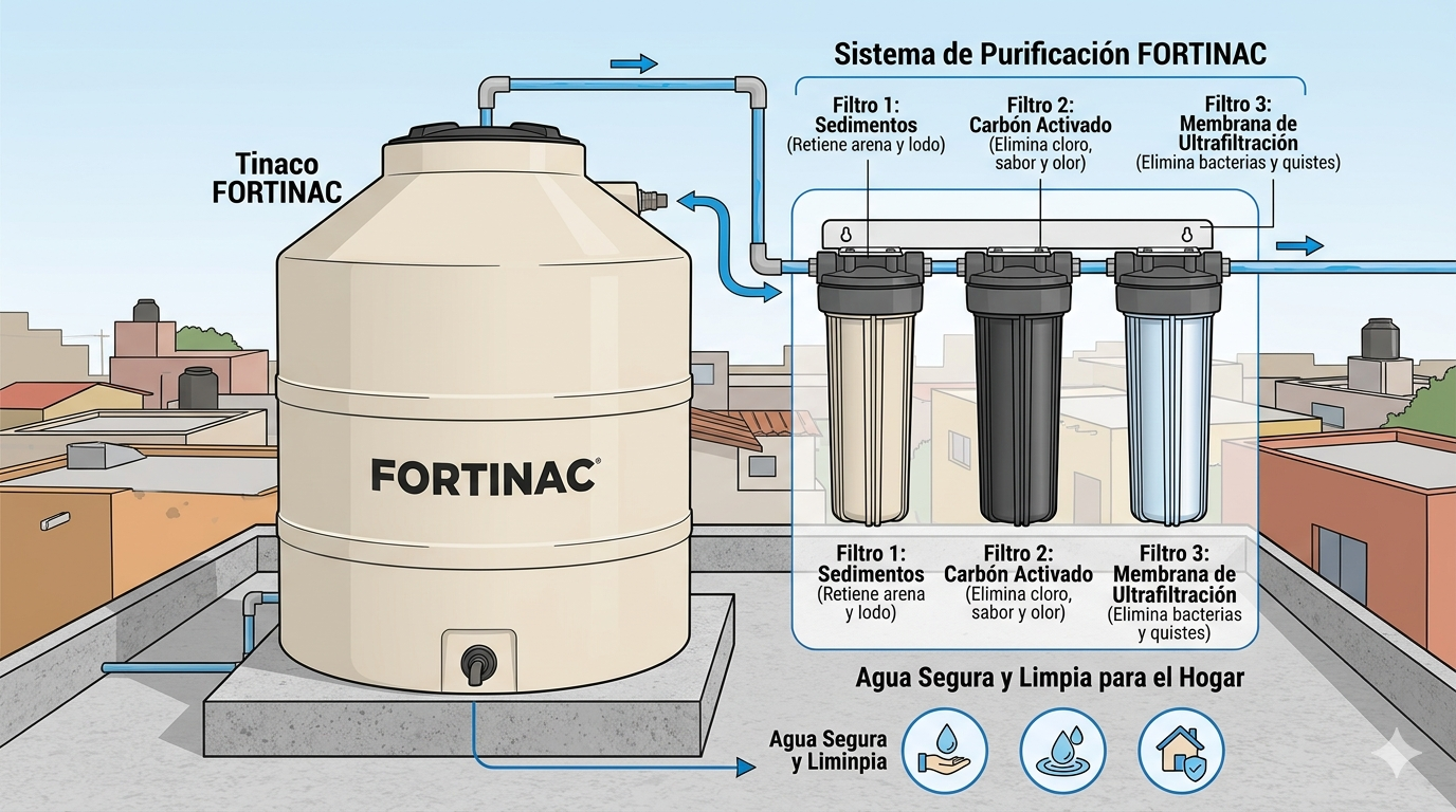 Tinacos FORTINAC Y Filtros de purificación