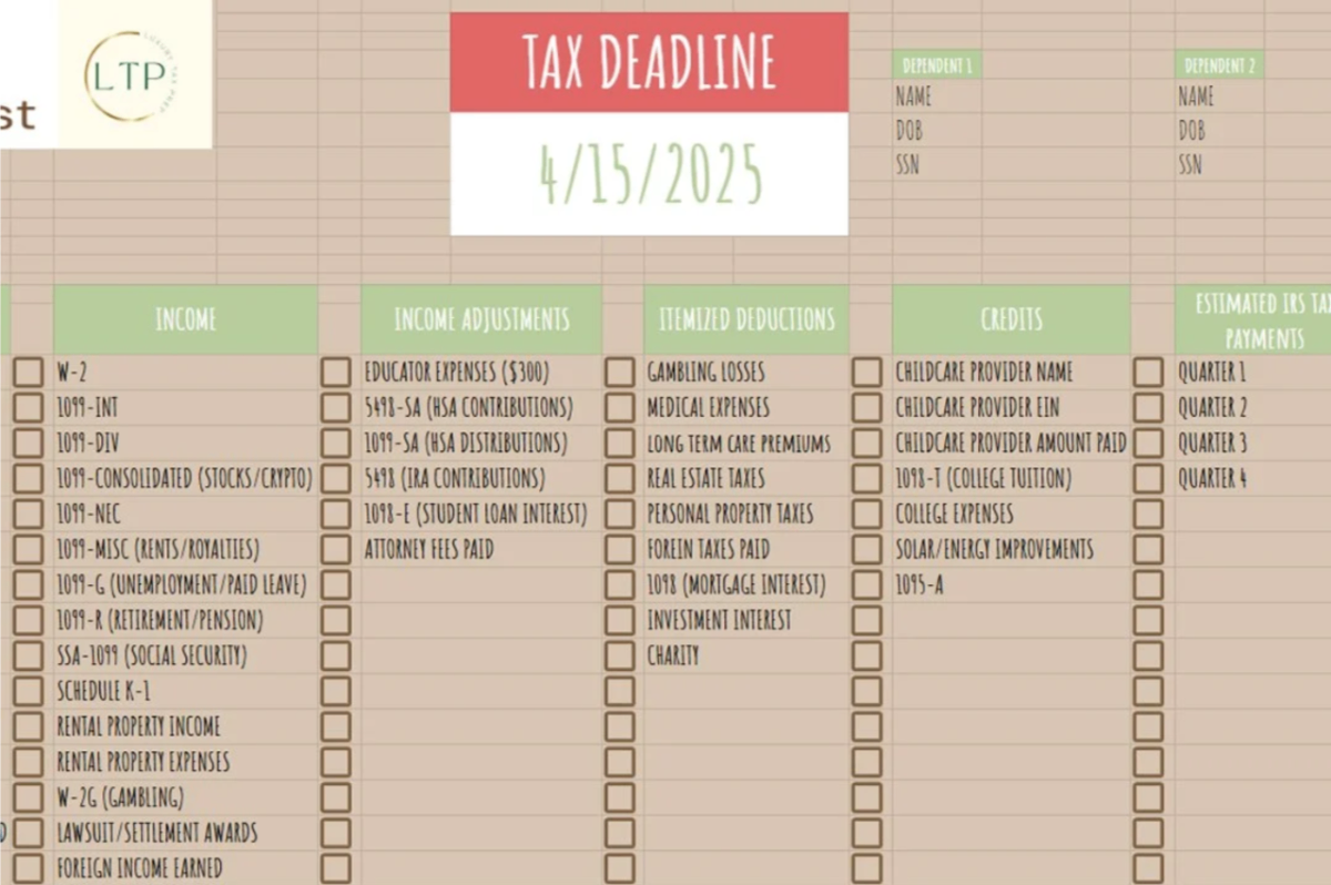2025 Tax Checklist (Individual + Business)