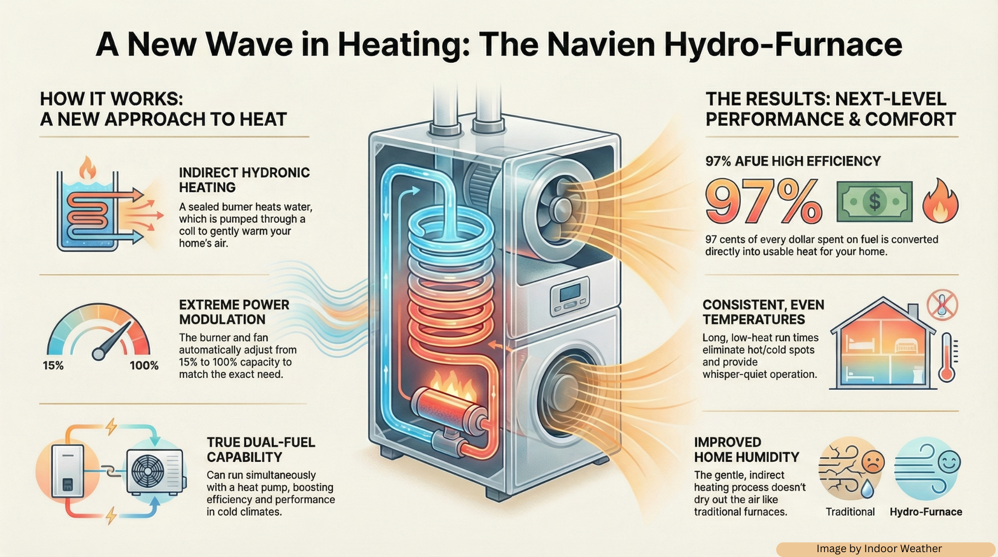 Navien hydronic heating system installed in San Bernardino Mountains home — superior high-altitude heating performance