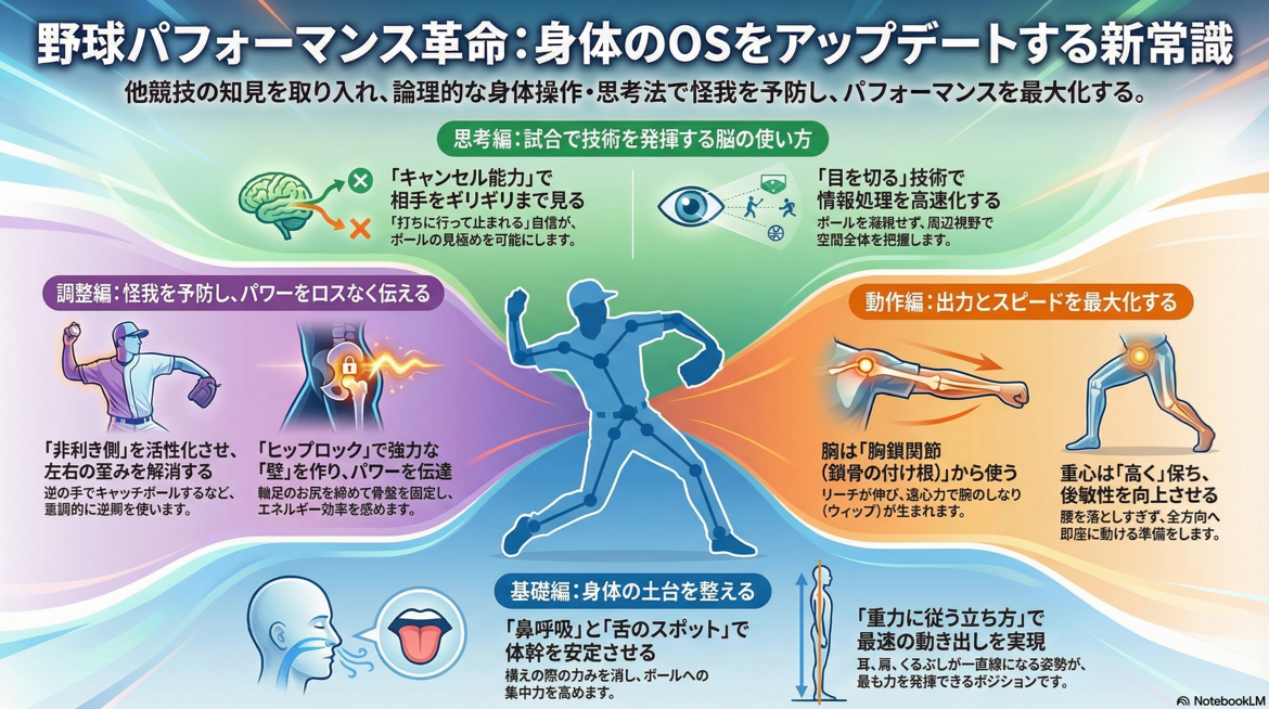 野球パフォーマンス革命：身体のOSをアップデートする新常識 - 他競技の知見を取り入れ、論理的な身体操作・思考法で怪我を予防し、パフォーマンスを最大化する