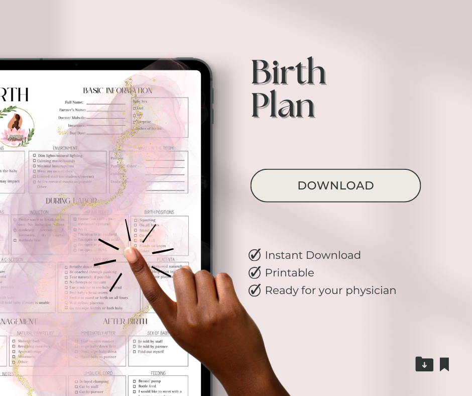 Birth Plan Cover