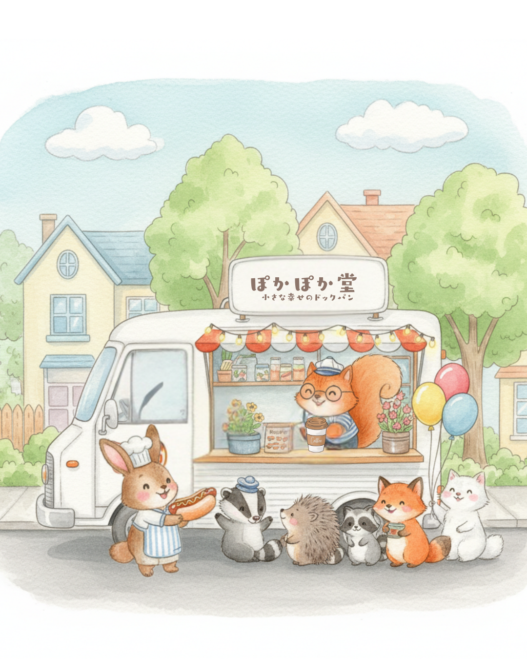 幸せのホットドックぽかぽか堂のキッチンカー