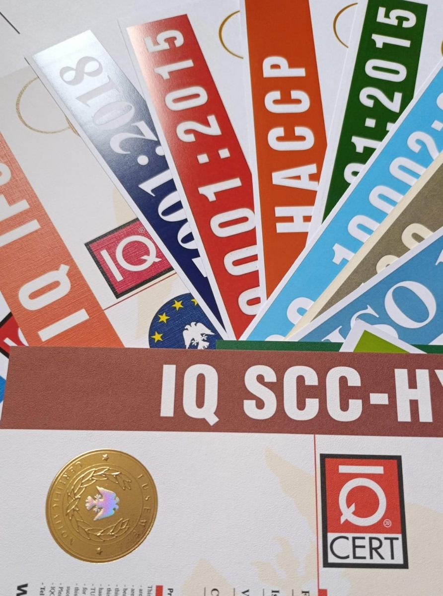 IQ CERT ISO Sertifikaları - ISO 9001, ISO 14001, HACCP, SCC belgelendirme sertifikaları