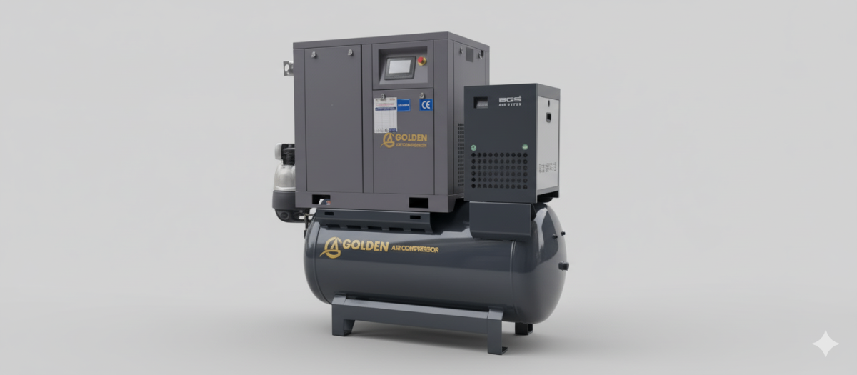7,5 kW 10 Bar İnvertörlü Kompresör