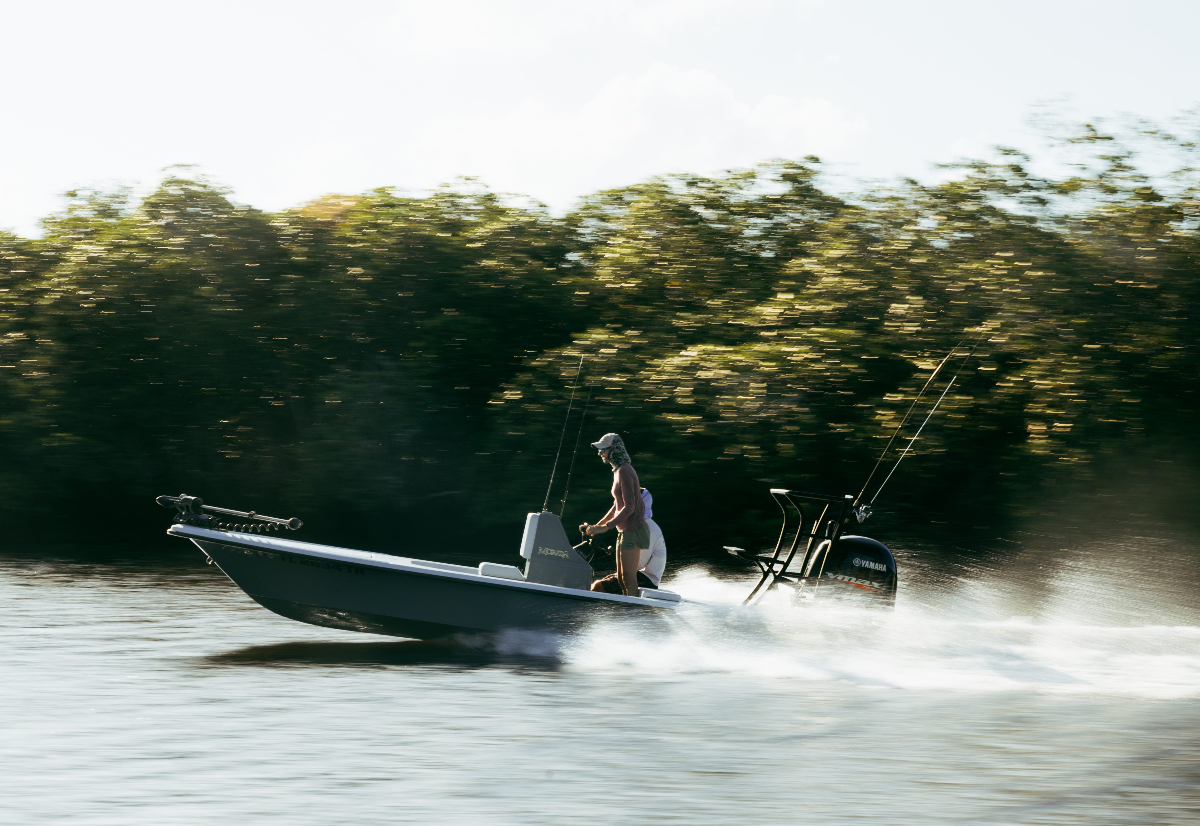 Allie on fishing boat in Florida waters