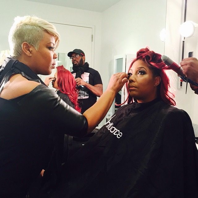 Traci Braxton Getting Glam