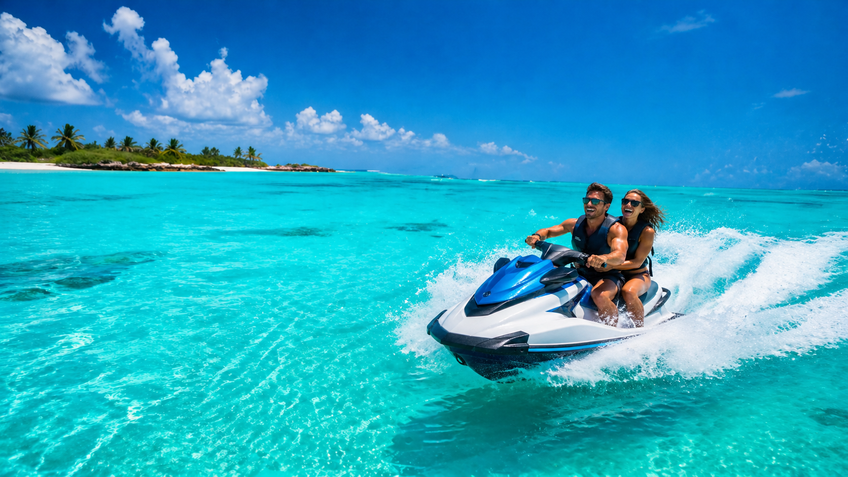 Jet ski adventure on turquoise waters