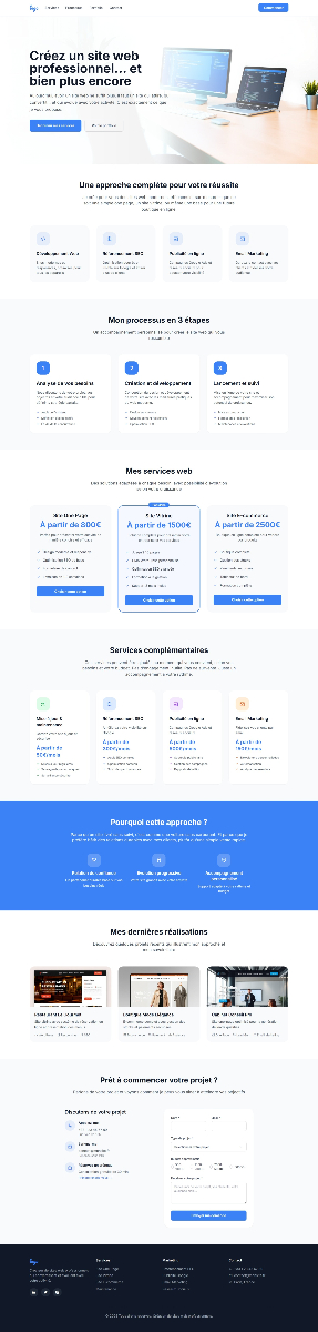 Créez un site web