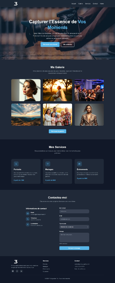 Photographe professionnel
