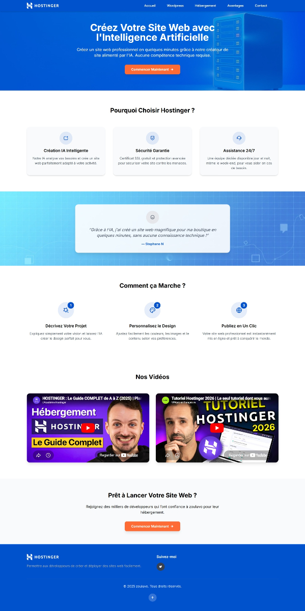 Choose Hostinger