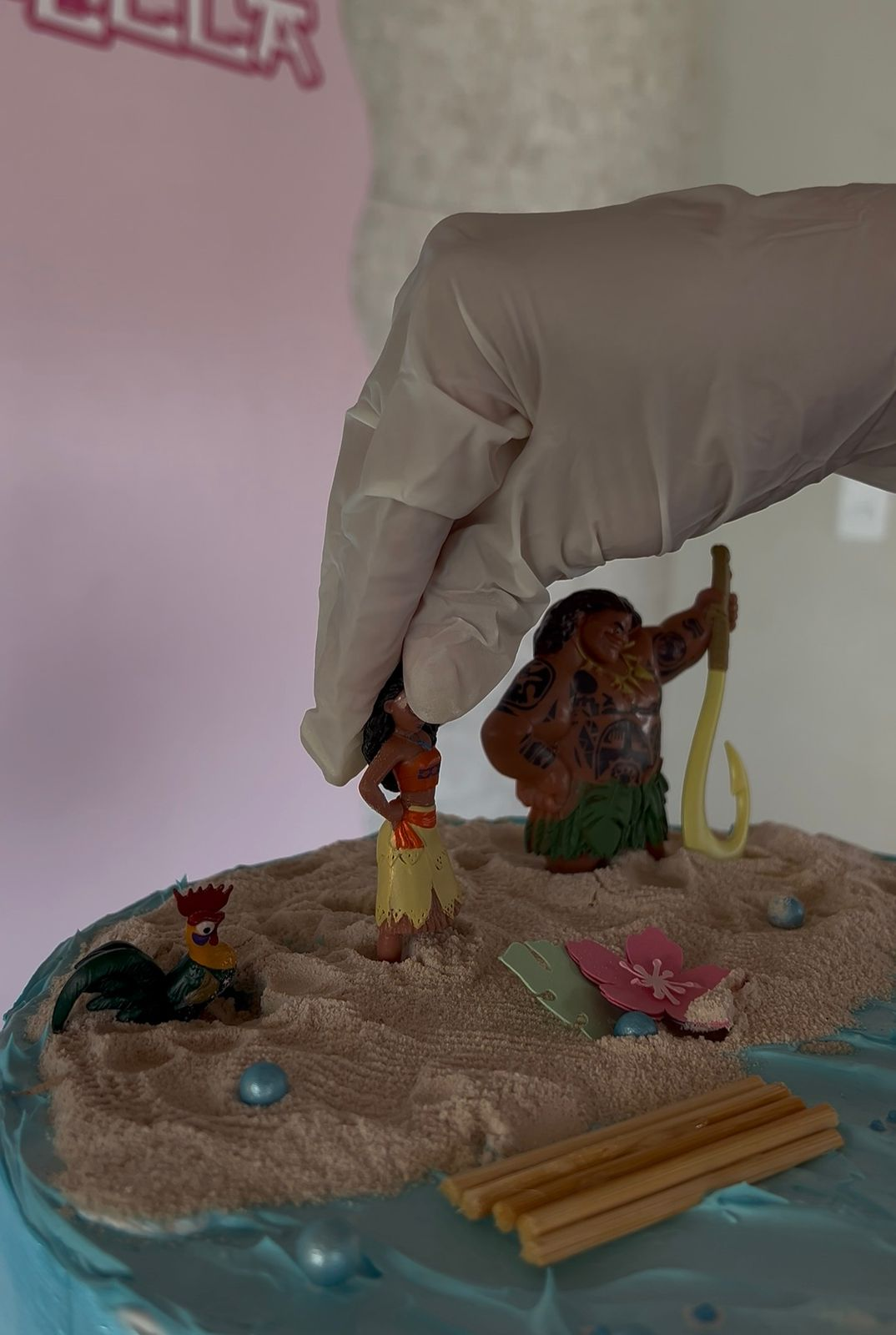 Detalhes da festa Moana