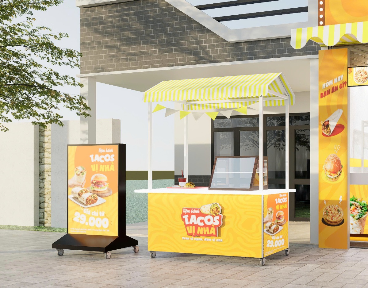 Xe đẩy bán hàng chuyên nghiệp