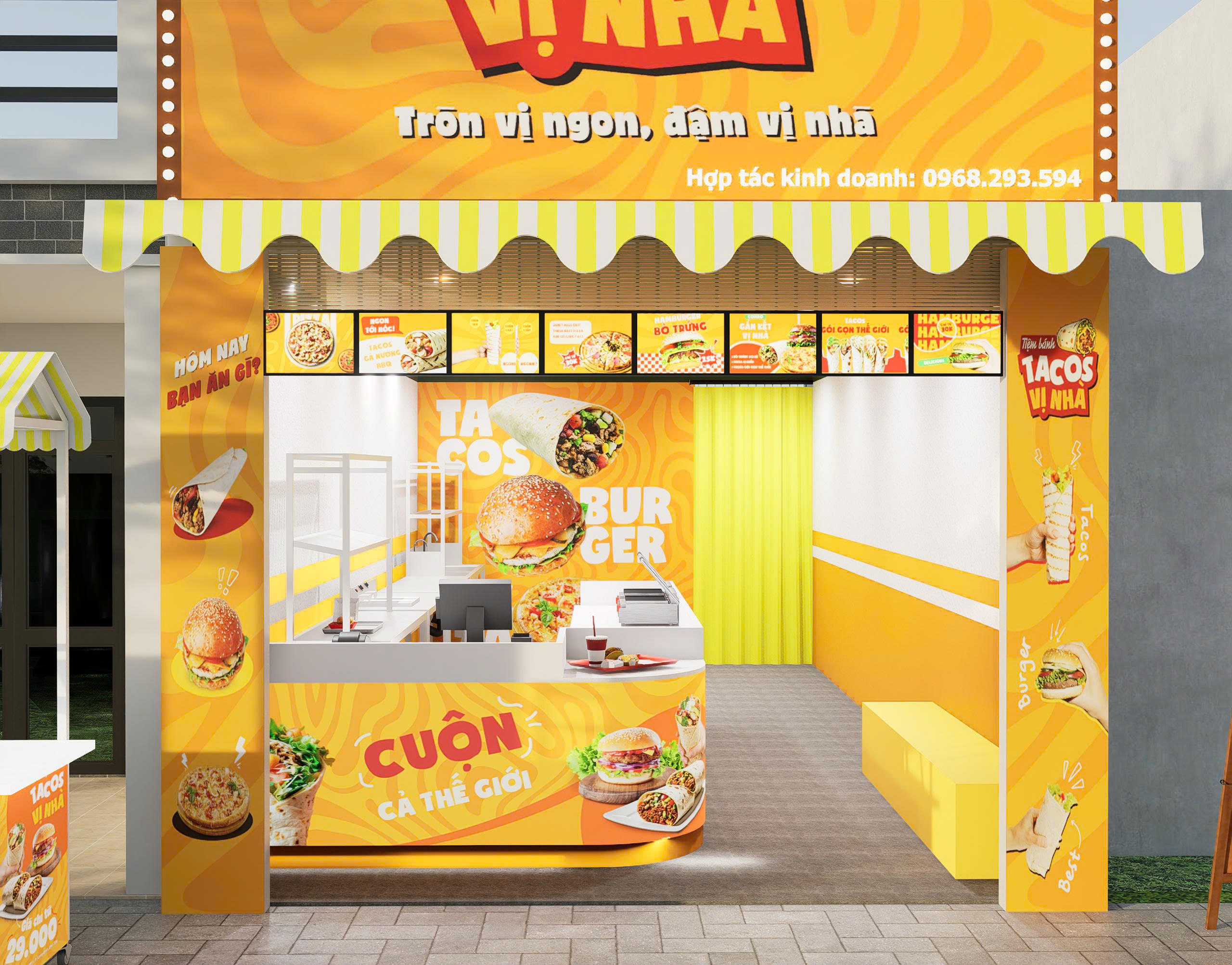 Nội thất quán Tiêu chuẩn