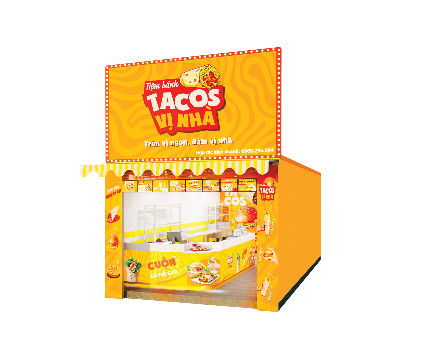 Sơ đồ thiết kế quán Tiêu chuẩn