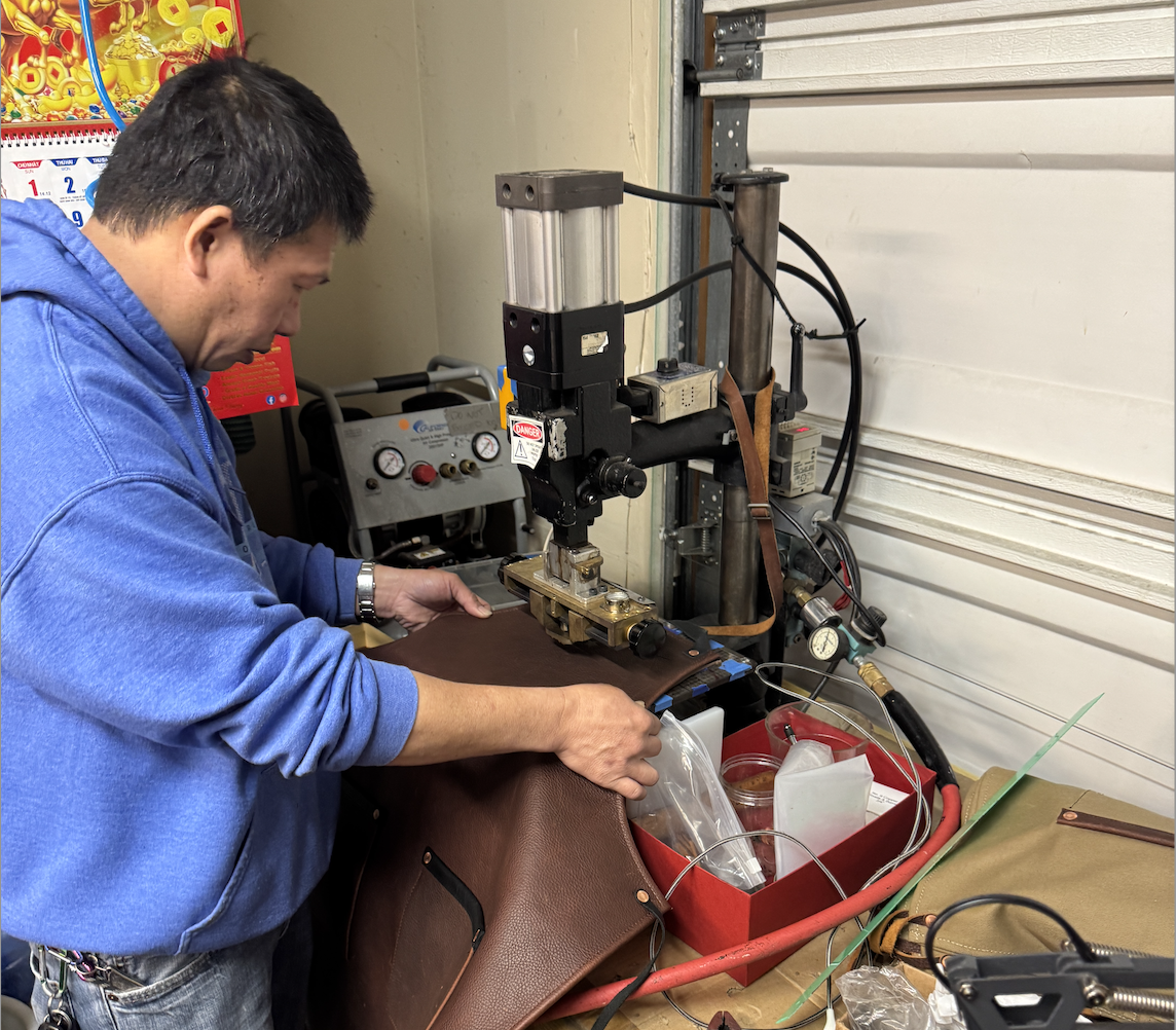 Custom embroidery work in progress