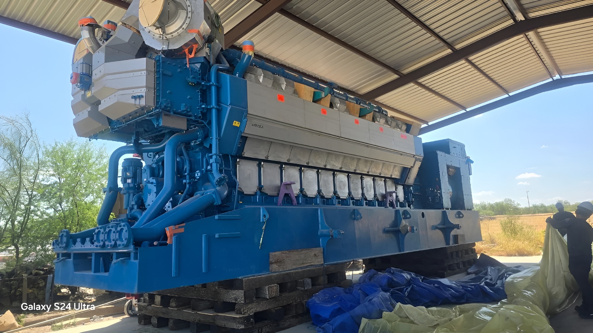 Wärtsilä W20V34SG medium speed industrial diesel HFO generator