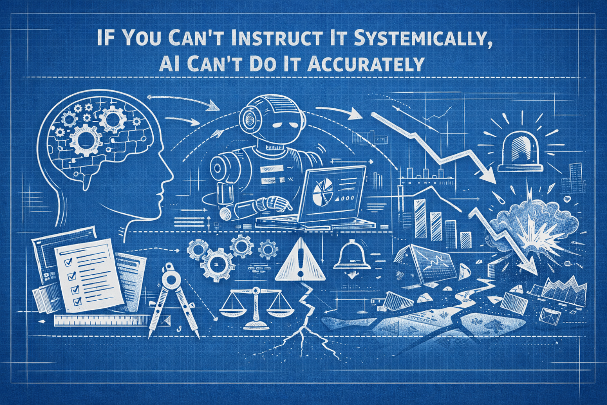 If You Can't Instruct It Systematically, AI Can't Do It Accurately