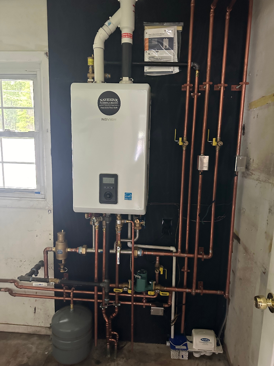 Boiler and plumbing installation