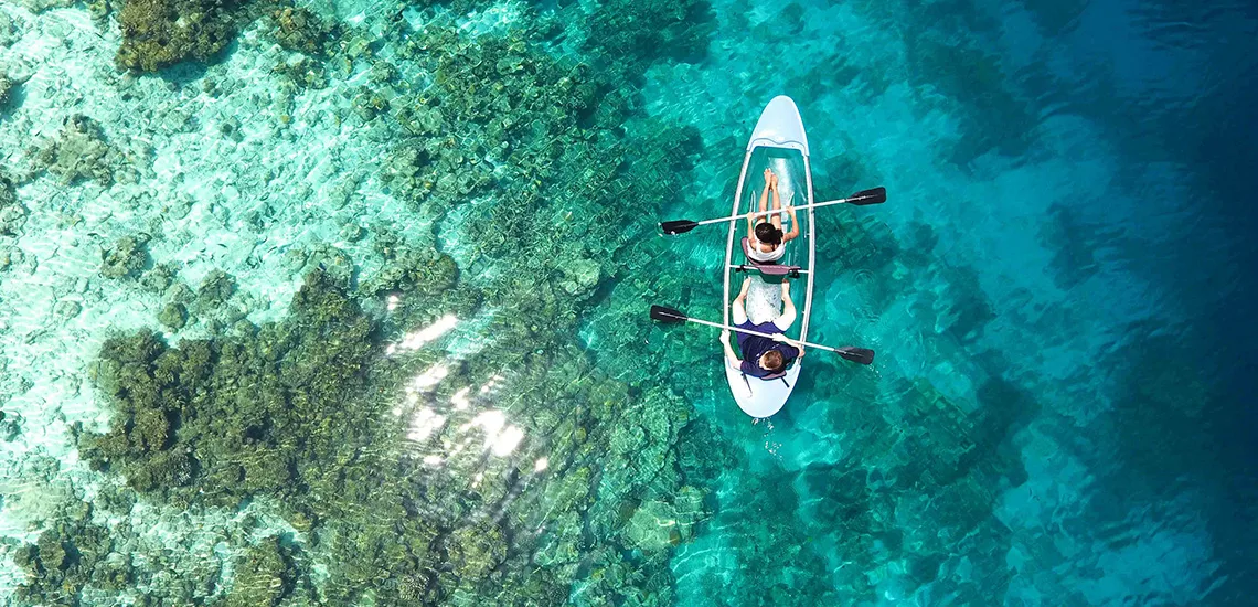 Wake each morning in a new private lagoon aboard your yacht.