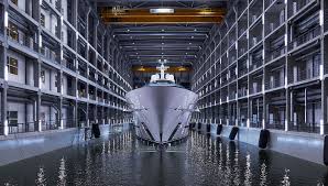 Elegant yacht interior detail