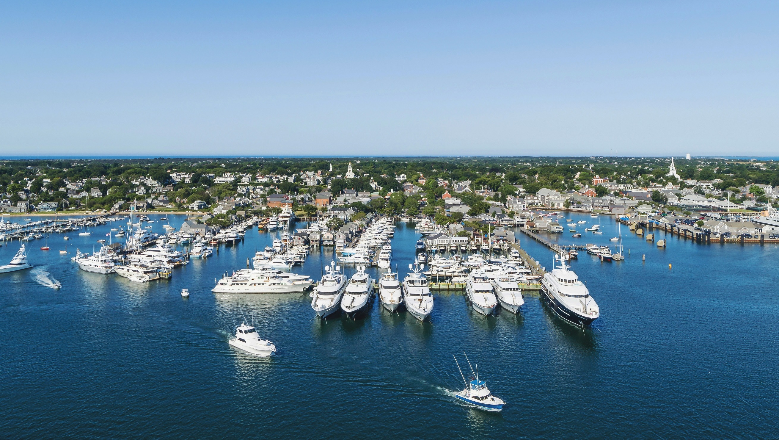 Access historic harbours from Newport to Bar Harbor.