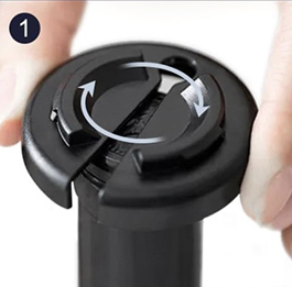 Saca Rolhas Elétrico - vista superior