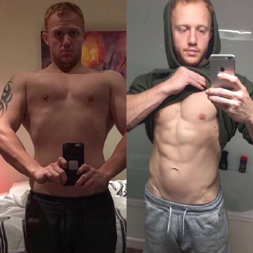 Luke G. transformation - before and after