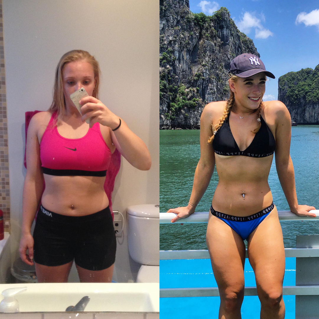 Pia S. transformation - before and after