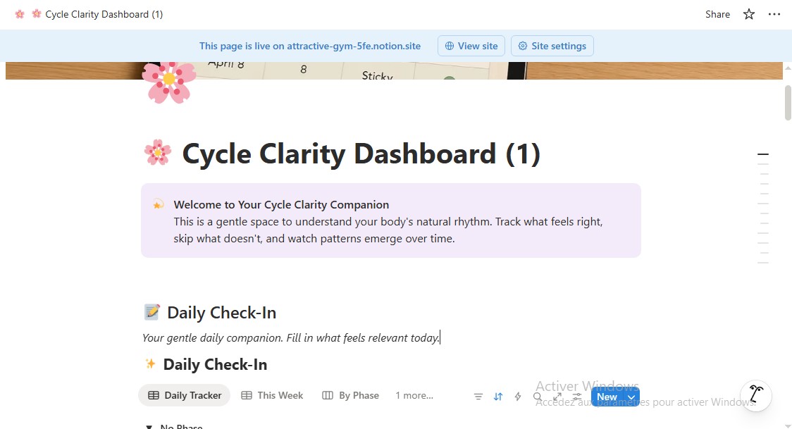 Cycle Clarity Starter Kit Contents
