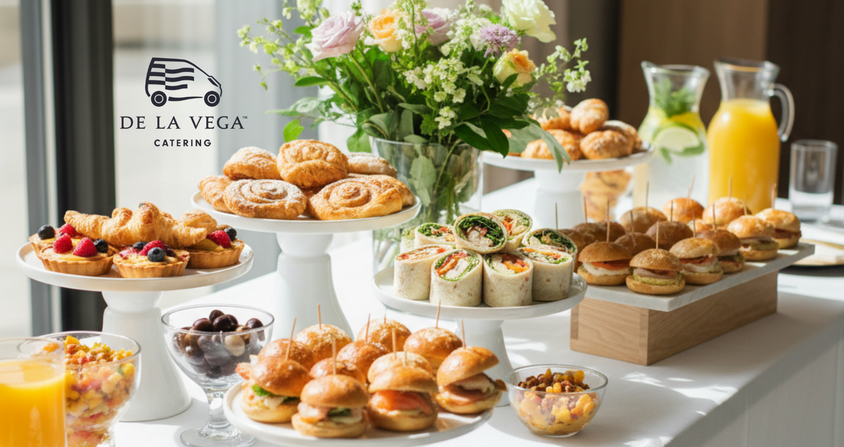 Elegant wedding reception catering