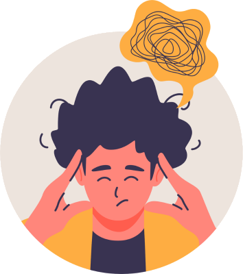 Estudiante estresado