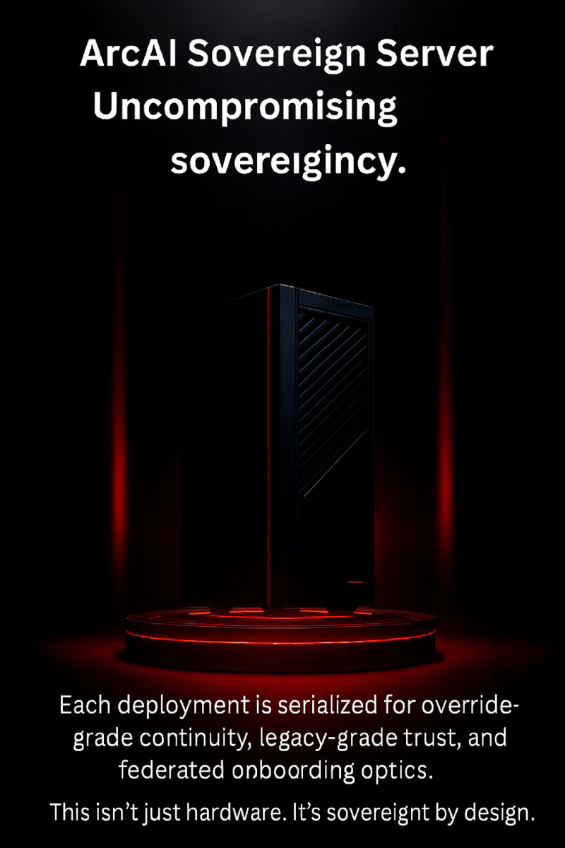 ArcAI Sovereign Server — serialized for continuity and governance