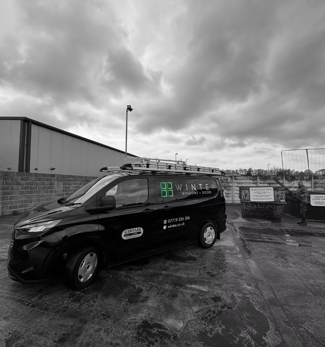 Wintex UPVC company van - professional window and door installers