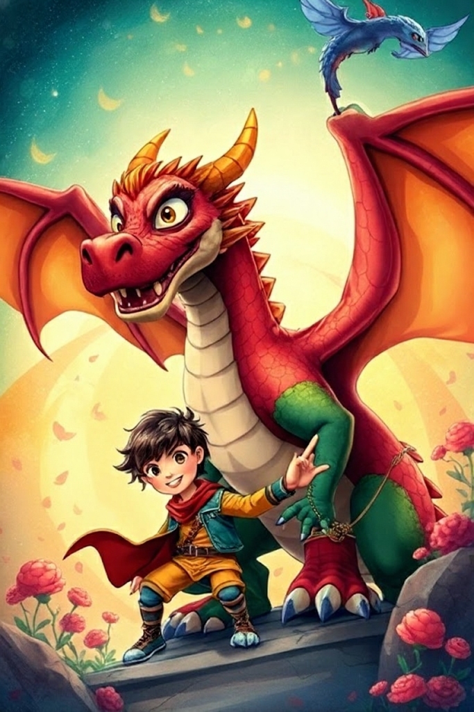 The Dragon's Secret book cover illustration