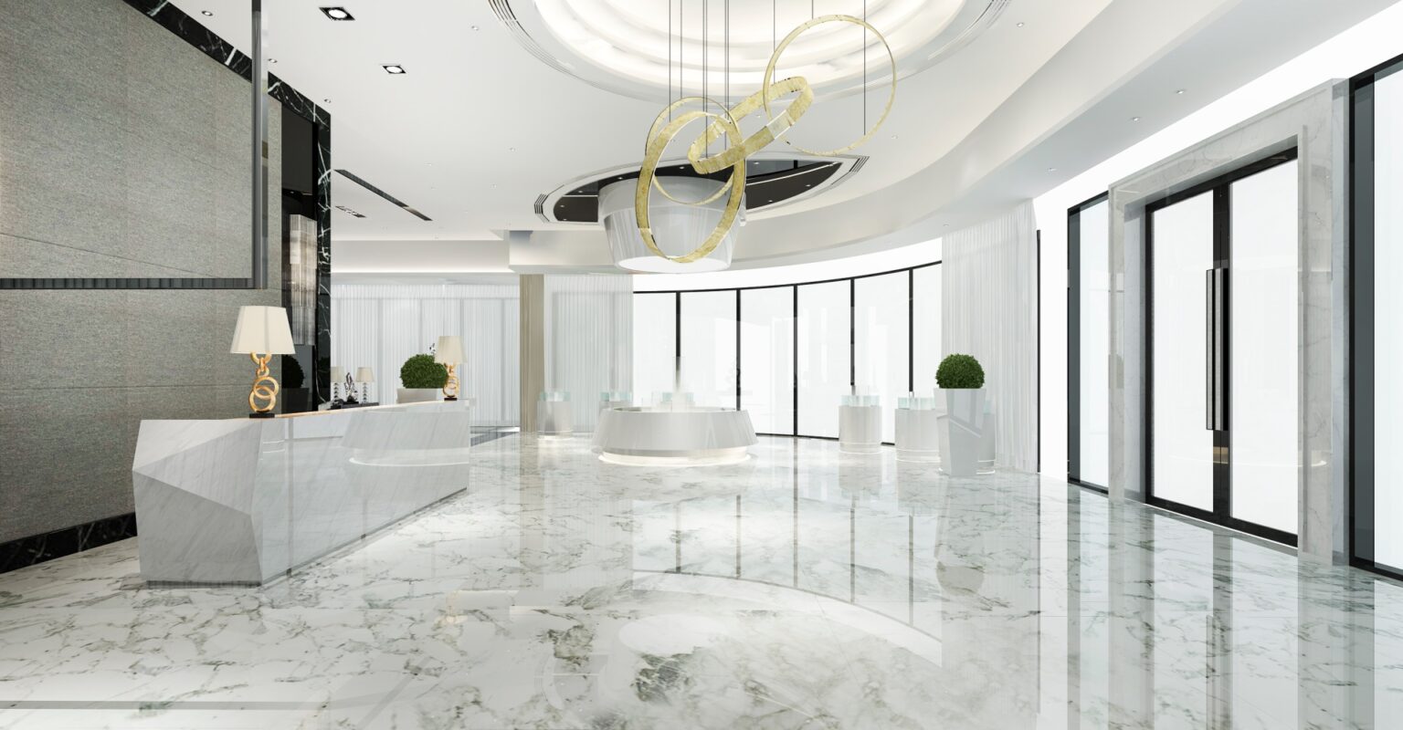 Marble-Effect Resin Floors