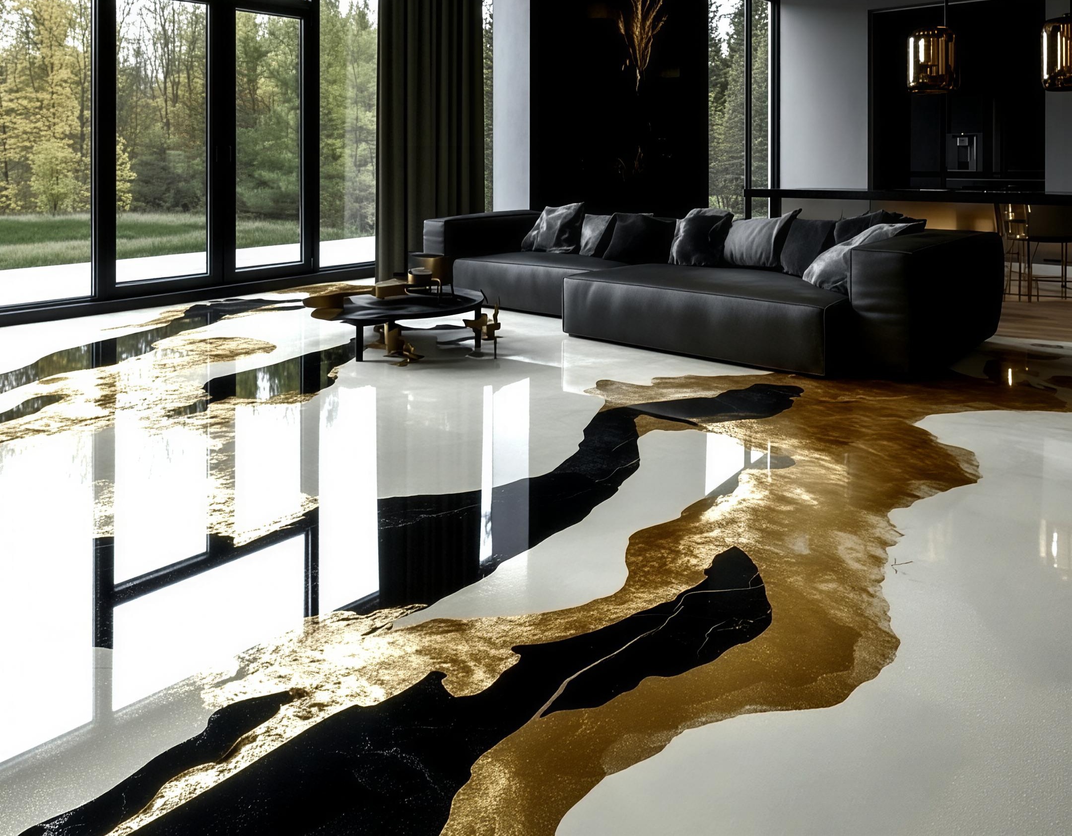 Gold River Liquid Marble