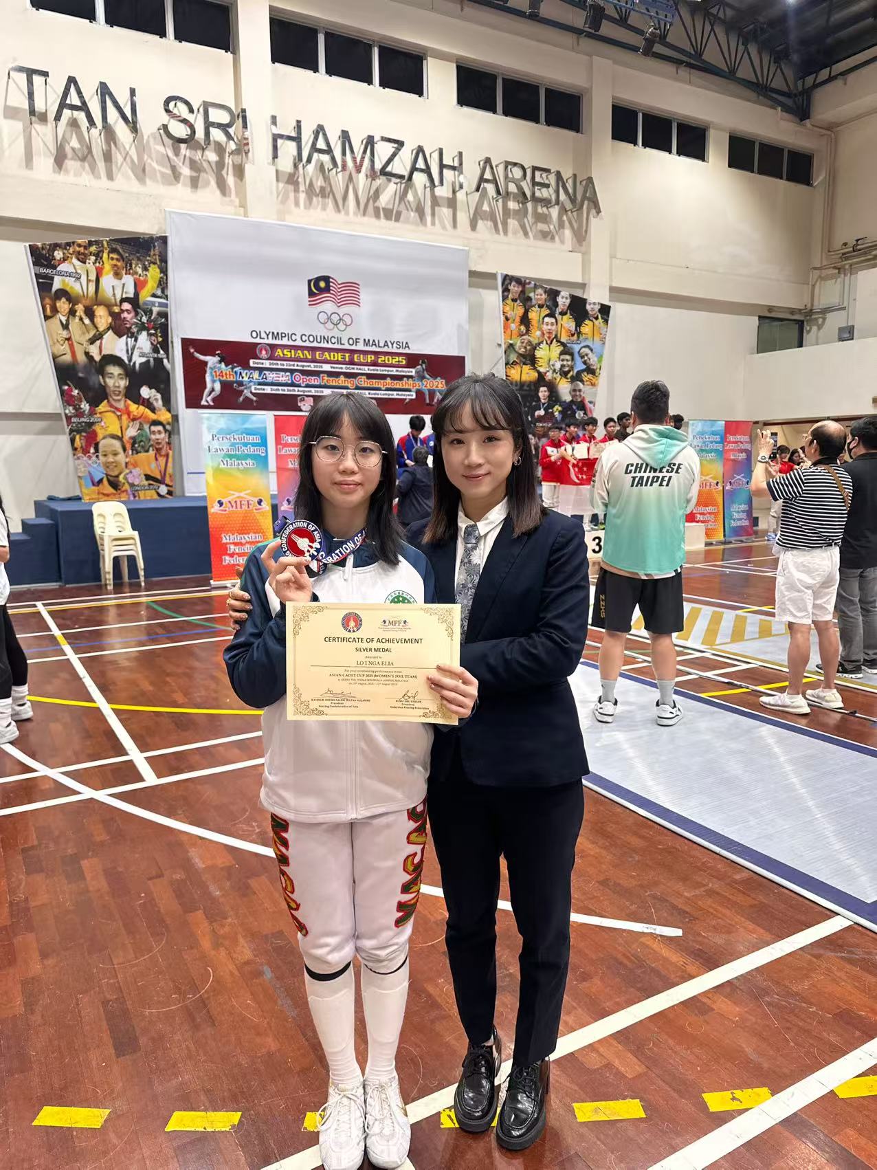 亞洲少年劍擊巡迴賽-馬來西亞站 女子花劍團體第二名